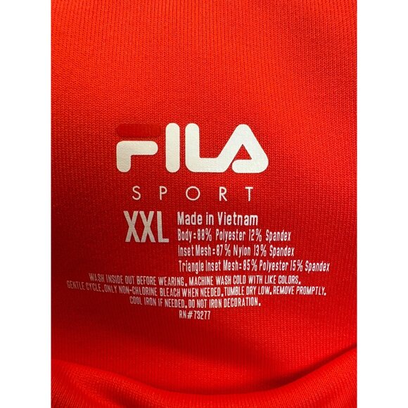 Fila Sport Women’s Red Activewear Capri Leggings XXL Side Pockets - Picture 2 of 8